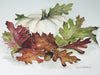 White Pumpkin Autumn Leaves - box of 8