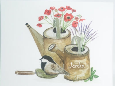 Watering Cans Note Cards - box of 8